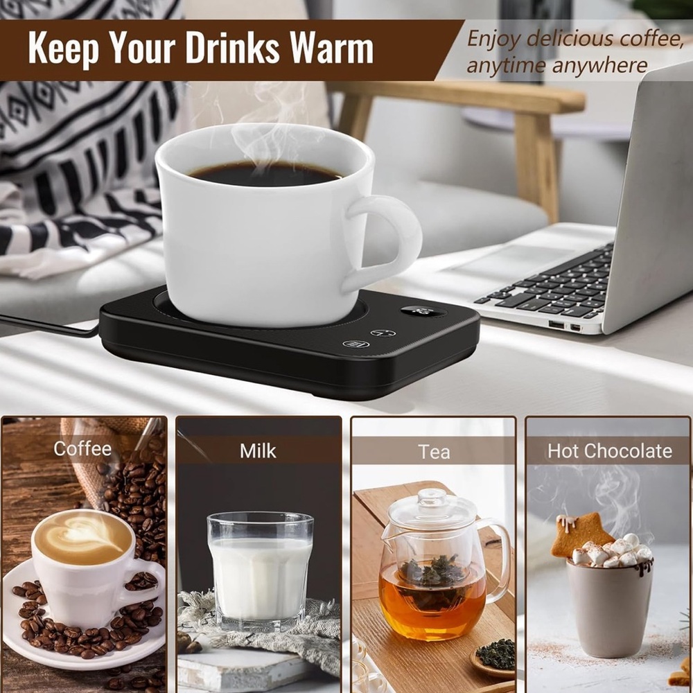 Coffee Mug Warmer with 3-Temp Settings,